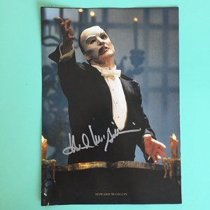 Program Insert ONLY Signed by Howard McGillin  The Phantom of the Opera  4 Sides